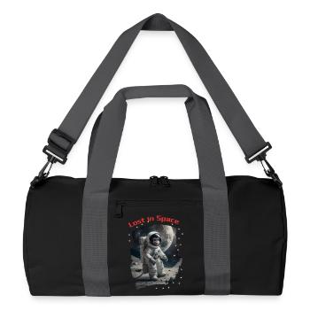 Lost in Space - Monkey as Astronaut - Recycled Duffel Bag - black/graphite grey - Front