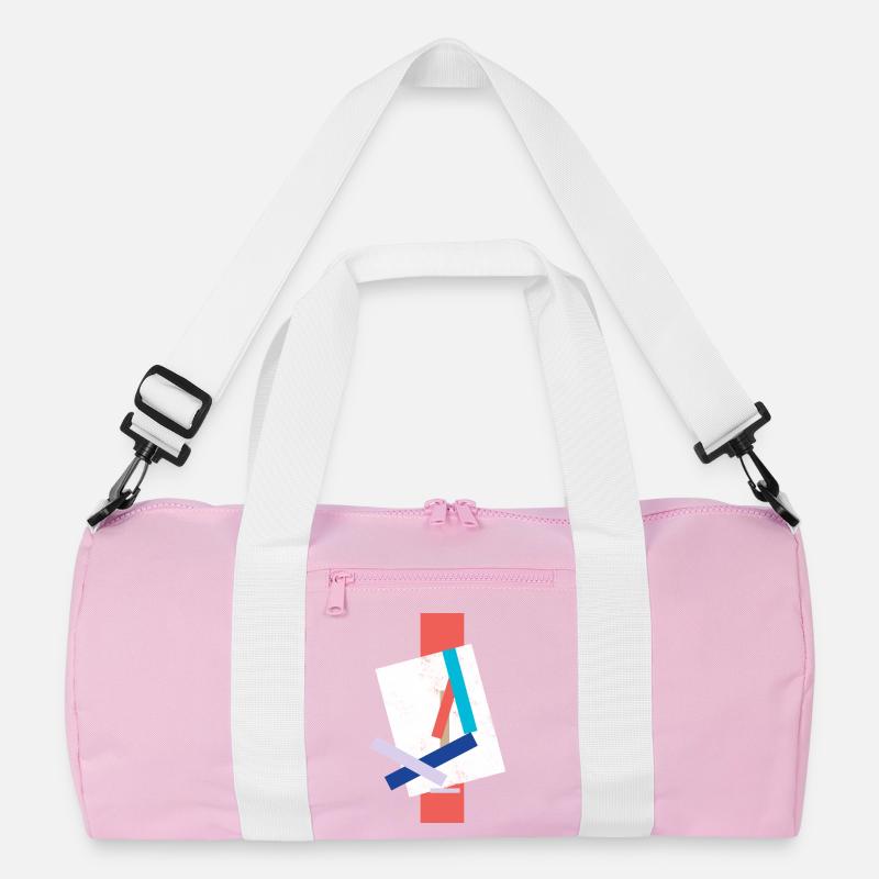 Abstract geometry accent for art student Recycled Duffel Bag