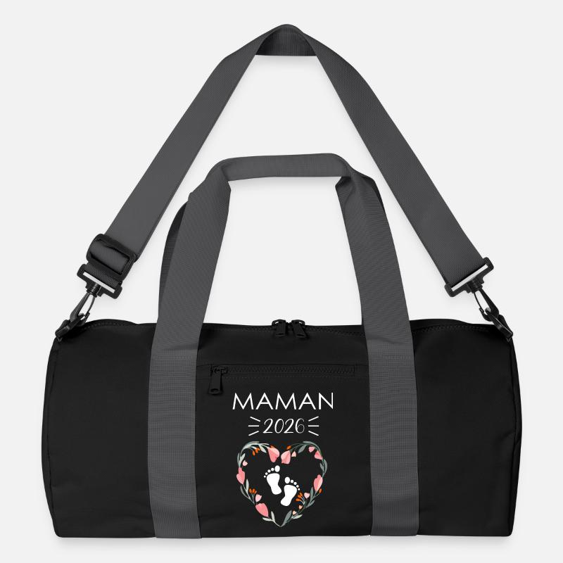 Cœur de Mamans 2026 Empreinte Bébé - Recycled Duffel Bag - black/graphite grey