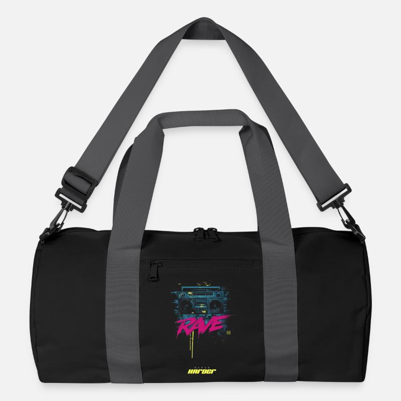 RAVE DAnce harder Recycelte Duffel Bag