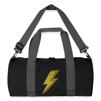 Dynamic Flash in Gold 3D - Recycled Duffel Bag - black/graphite grey - Front