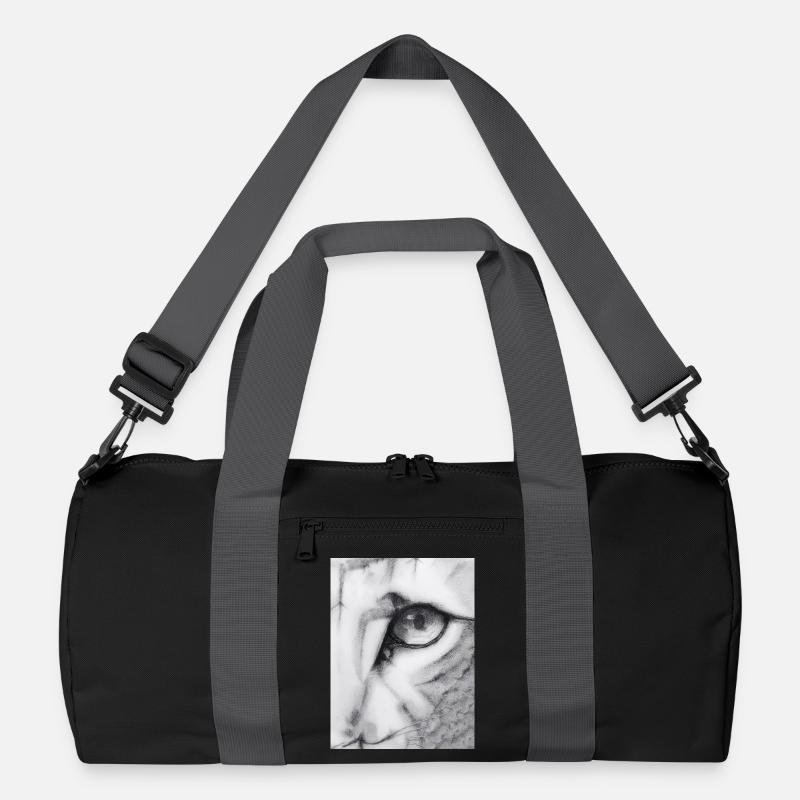 Katzenartig - Recycelte Duffel Bag - Schwarz/Graphitgrau