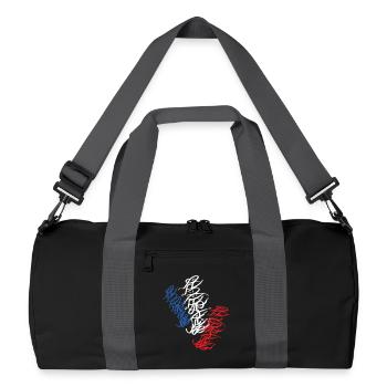 Strasbourg Street Art Day Graffiti T-Shirt - Recycled Duffel Bag - black/graphite grey - Front