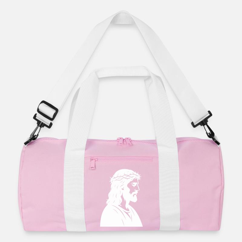Jesus Christ Silhouette Recycled Duffel Bag