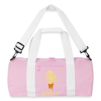 Beer Spirit Funny Saying - Happy Halloween - Recycled Duffel Bag - pink/white - Front