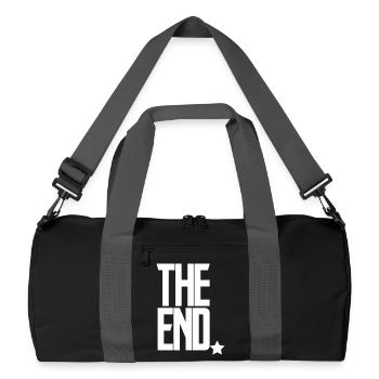 The End Finale – Gerechtigkeit Filmspiel Abspann - Recycelte Duffel Bag - Schwarz/Graphitgrau - Vorne