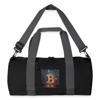 Bitcoin Power Development – Énergie dynamique - Sac de sport recyclé - noir/gris graphite - Devant