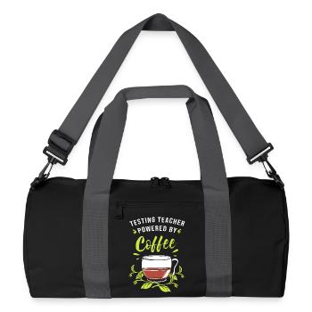 Examen d’enseignant - Sac de sport recyclé - noir/gris graphite - Devant