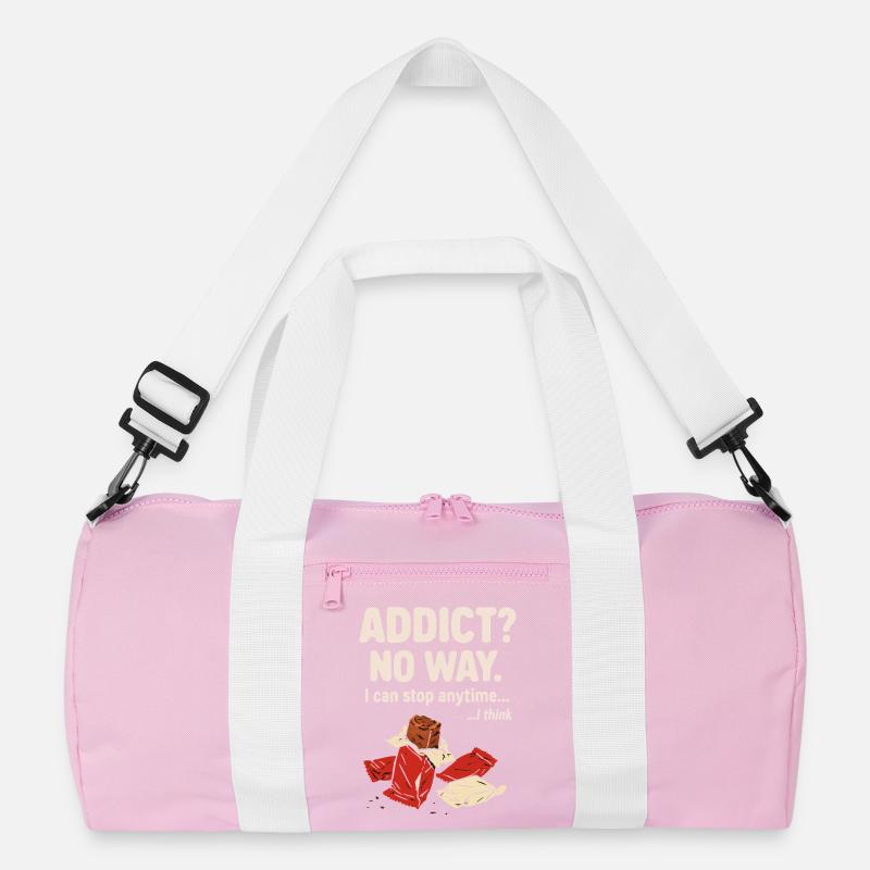 Addict No Way Funny Self-Improvement Tee Recycled Duffel Bag