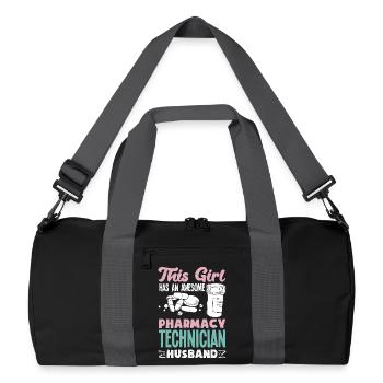 Apotheker Pharmazeutisch-technischer - Recycelte Duffel Bag - Schwarz/Graphitgrau - Vorne
