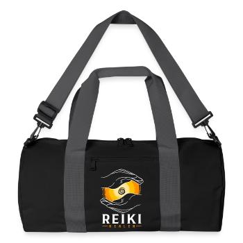 Reiki Maître Reiki Symbole Reiki - Sac de sport recyclé - noir/gris graphite - Devant