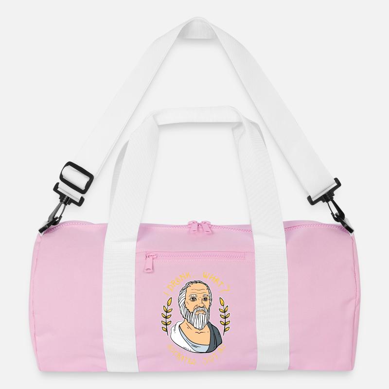 Funny Socrates I Drank What Philosophy Graphic Recycelte Duffel Bag