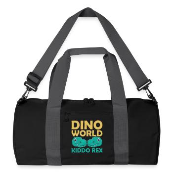 Dino World Kiddo Rex - Recycled Duffel Bag - black/graphite grey - Front