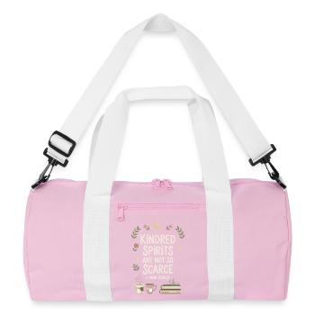 Book Lover Friend Quote Anne Shirley - Recycled Duffel Bag - pink/white - Front