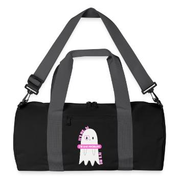 Ich bin's, hallo, ich bin das Problem - Recycelte Duffel Bag - Schwarz/Graphitgrau - Vorne