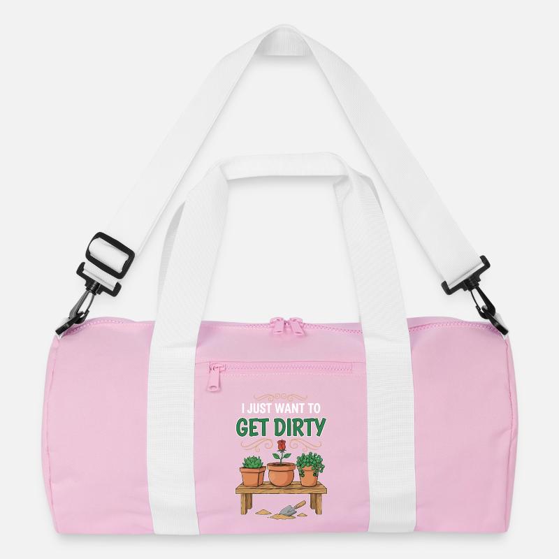 Gartenhumor-Zitat: Ich will einfach schmutzig werden Recycelte Duffel Bag