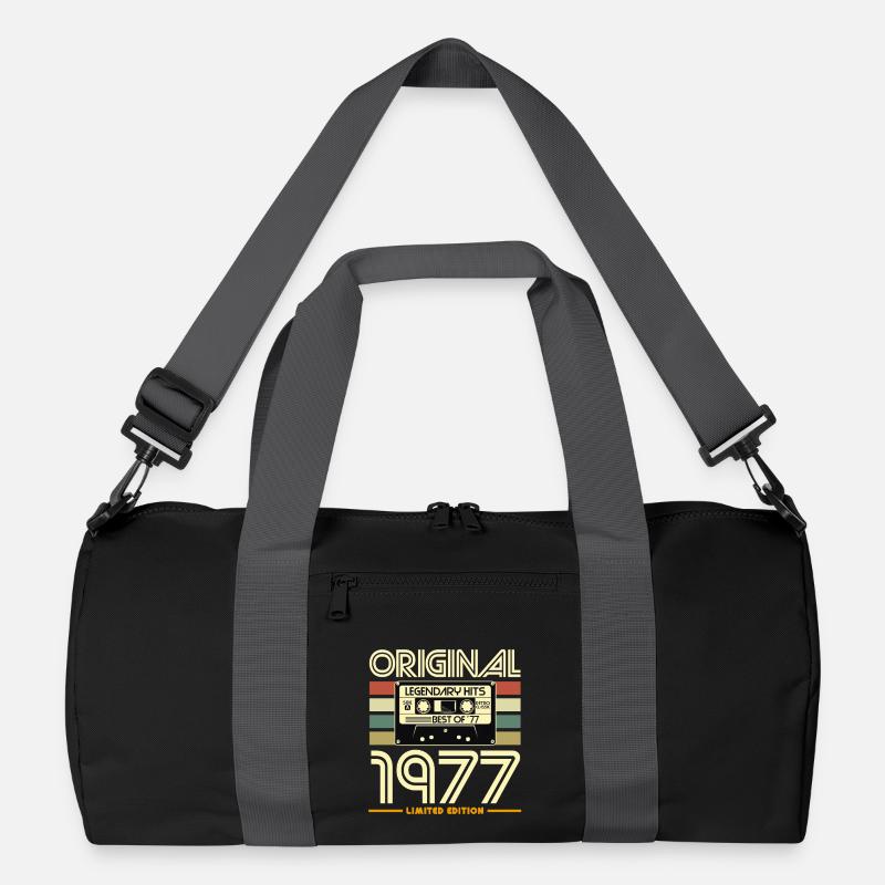 Originale limitierte Ausgabe von 1977 - Recycelte Duffel Bag - Schwarz/Graphitgrau