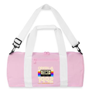 Originale Legend Hits von 1992 - Recycelte Duffel Bag - Rosa/Weiß - Vorne