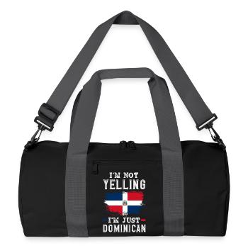 Drapeau de la République dominicaine Dom Rep Pride - Sac de sport recyclé - noir/gris graphite - Devant
