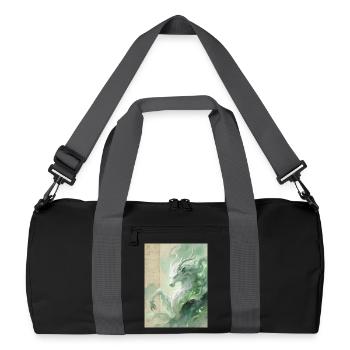 Bai Ze : L’Auspice Divin - Souffle de Sérénité - Sac de sport recyclé - noir/gris graphite - Devant