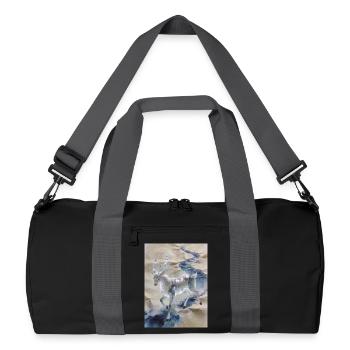 The Initial Wave: Fuzhu – Divine Clarity - Recycled Duffel Bag - black/graphite grey - Front