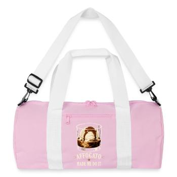 Affogato m’a forcé à le faire - Sac de sport recyclé - rose/blanc - Devant