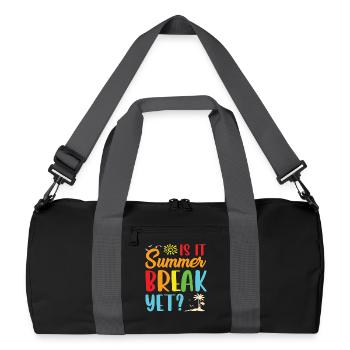 Les vacances d’été sont encore - Sac de sport recyclé - noir/gris graphite - Devant
