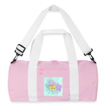 Pastell Clownfisch Korallen - Recycelte Duffel Bag - Rosa/Weiß - Vorne
