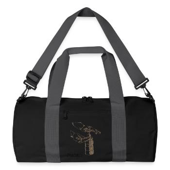 Handschuh électrique avec désinfectant - Sac de sport recyclé - noir/gris graphite - Devant