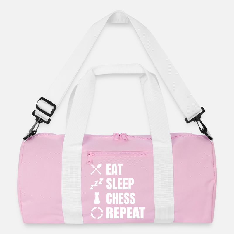 Eat Sleep Chess Repeat Recycelte Duffel Bag