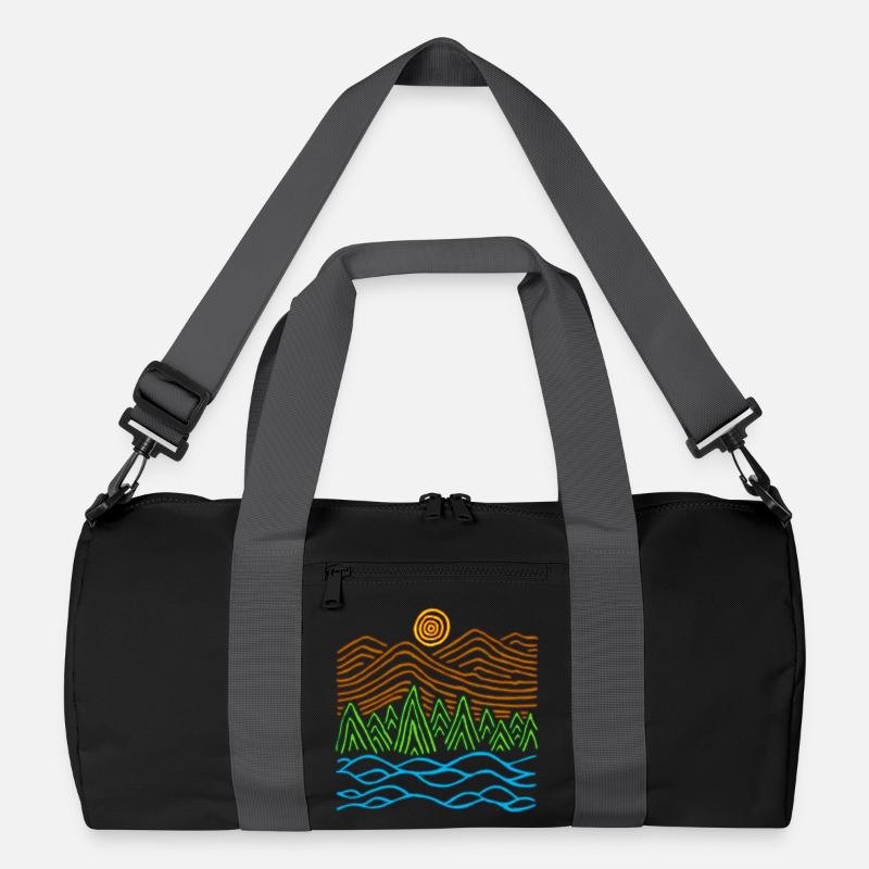 Seltsame Landschaft Recycelte Duffel Bag
