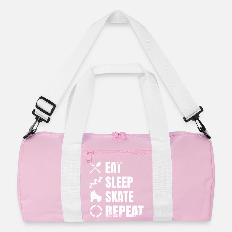 Essen Schlafen Roller Skating Recycelte Duffel Bag