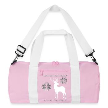 Renne - Sac de sport recyclé - rose/blanc - Devant