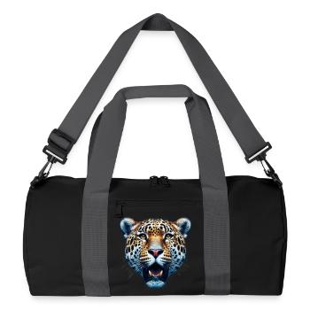 Leopard - Recycelte Duffel Bag - Schwarz/Graphitgrau - Vorne