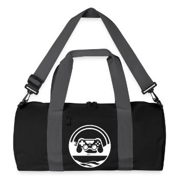 Graphismes de jeux vidéo - Sac de sport recyclé - noir/gris graphite - Devant