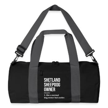 Chien de berger des Shetland - Sac de sport recyclé - noir/gris graphite - Devant