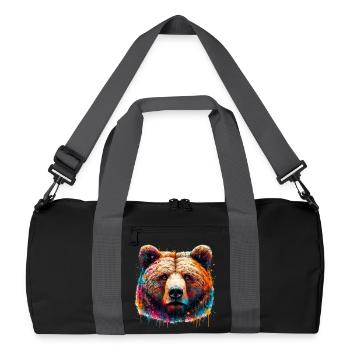 Bear - Recycled Duffel Bag - black/graphite grey - Front