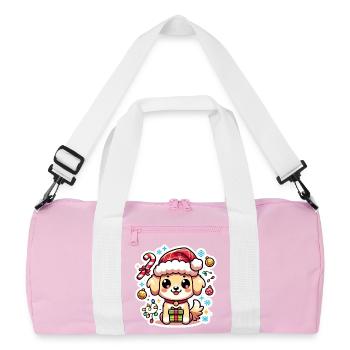 Santa Paws - Recycled Duffel Bag - pink/white - Front
