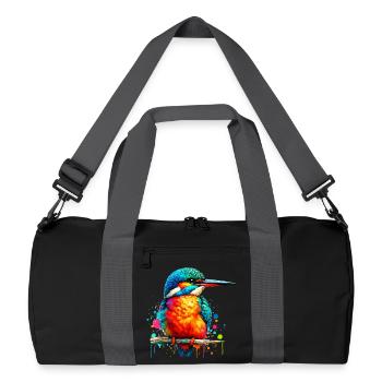 Kingfisher - Recycled Duffel Bag - black/graphite grey - Front