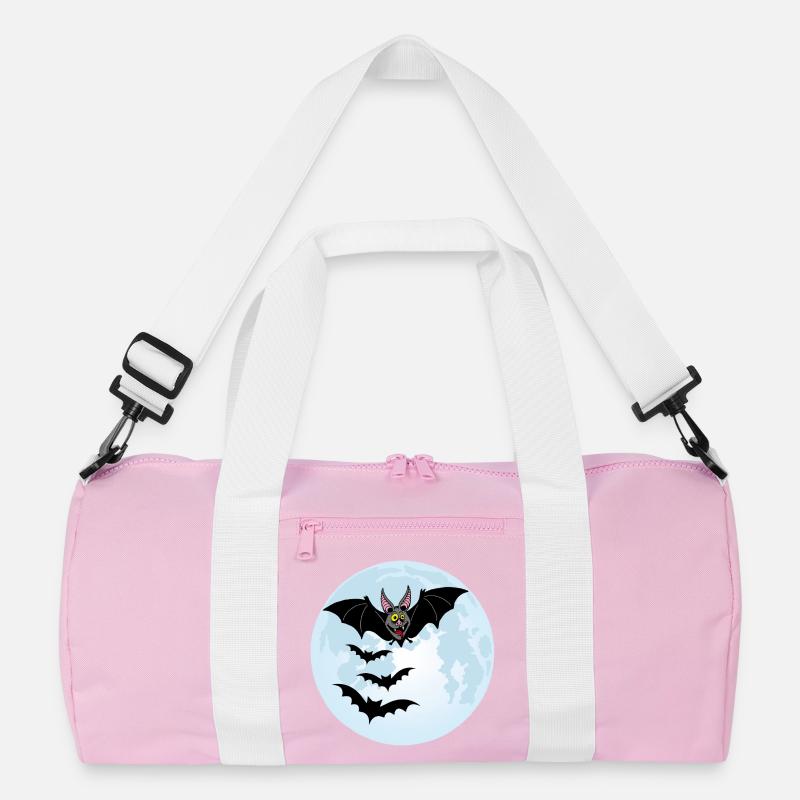 Fledermäuse, Vampire und der Mond Recycelte Duffel Bag