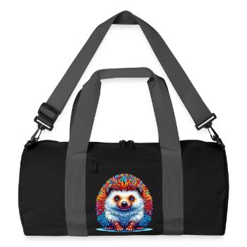 Hedgehog - Recycled Duffel Bag - black/graphite grey - Front