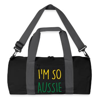 I'M SO AUSSIE Australian Australia - Recycled Duffel Bag - black/graphite grey - Front