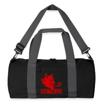 Luftikus - Sac de sport recyclé - noir/gris graphite - Devant