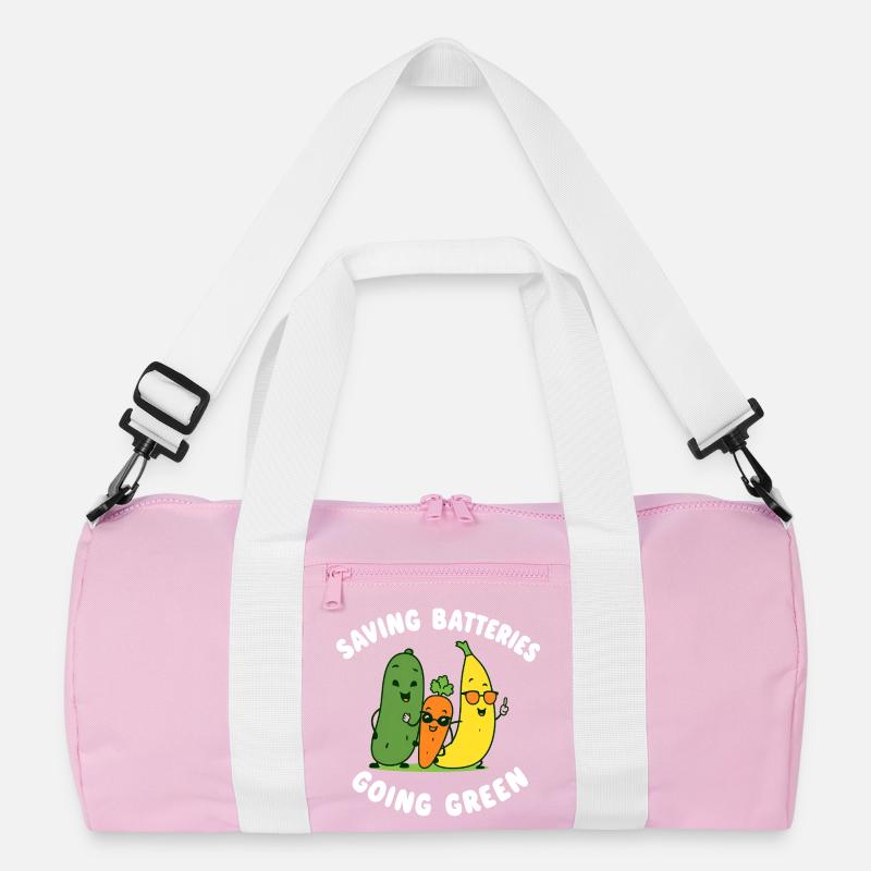 Save batteries Become environmentally friendly Cheeky Fr Recycled Duffel Bag