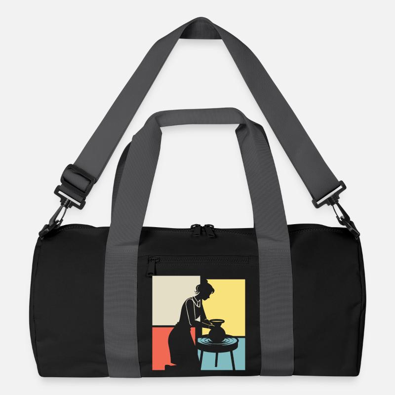 Creative pottery for ceramic lovers Recycled Duffel Bag