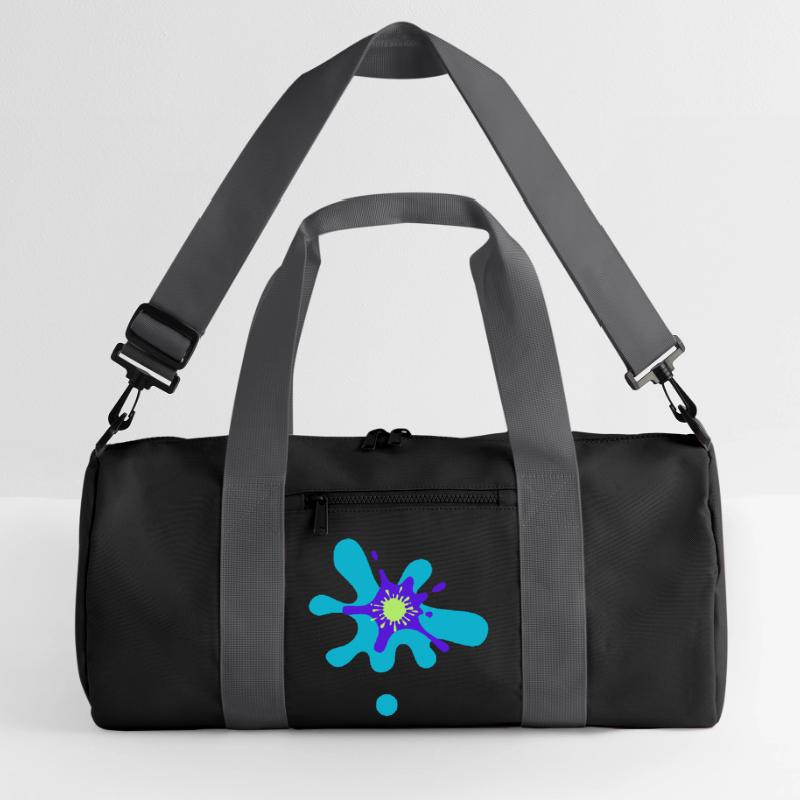 Abstract Color Strike Pattern Recycled Duffel Bag