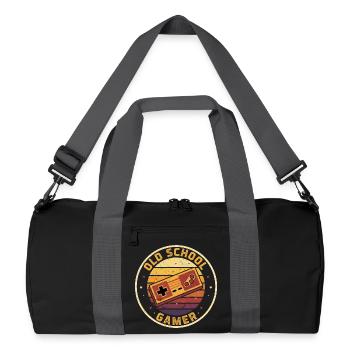 Old School Gamer Sunset Controller Retro Zocker - Sac de sport recyclé - noir/gris graphite - Devant