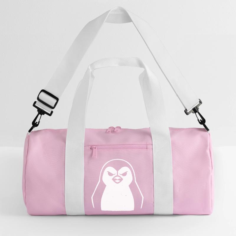 pinguin stencil grunge minimalistisch-vector Linux Recycelte Duffel Bag