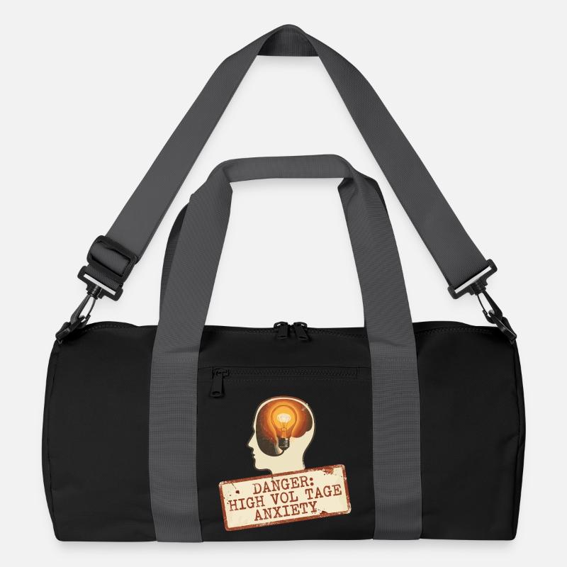 High Voltage Anxiety Warnschild Recycelte Duffel Bag