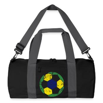 Brazil Soccer Ball Fußball - Recycled Duffel Bag - black/graphite grey - Front